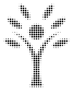 Siyah noktalı Eco adam simgesi