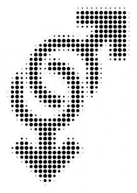 Siyah piksle Eşcinsel sembol simge