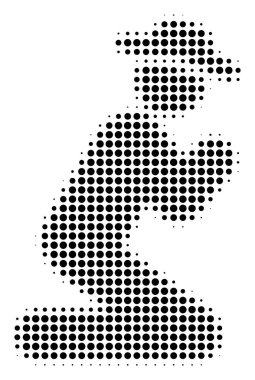 Siyah piksle beyefendi dua kutsal kişilerin resmi