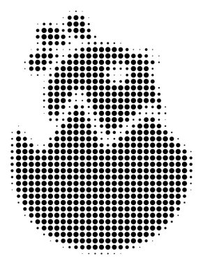 Yumurtadan civciv simge siyah noktalı