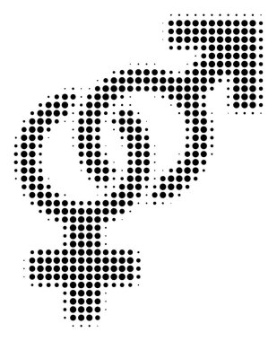 Siyah nokta heteroseksüel sembol simge