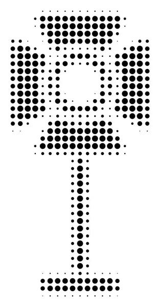 Icono de rack de foco de punto negro — Archivo Imágenes Vectoriales
