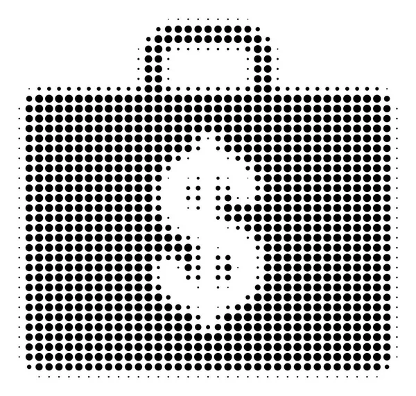 Black Pixel Business Case Icon — Stock Vector