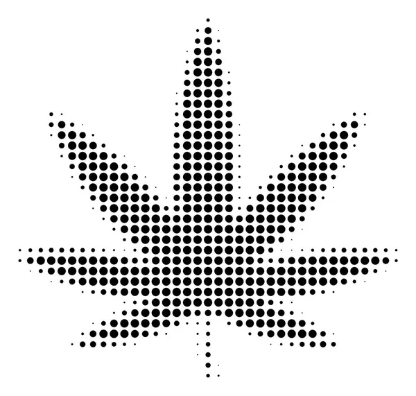 Black Dot Cannabis-Symbol — Stockvektor