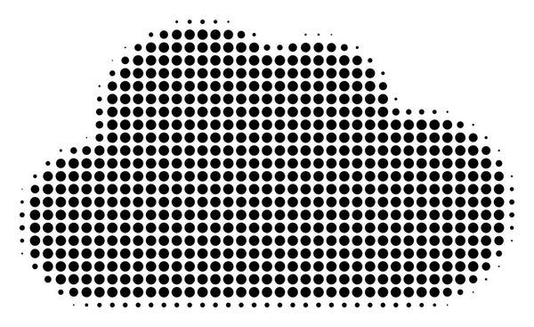 Чёрная точка на облаке — стоковый вектор