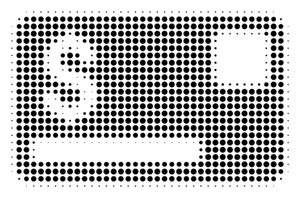 Icono de tarjeta de crédito Black Dot — Archivo Imágenes Vectoriales