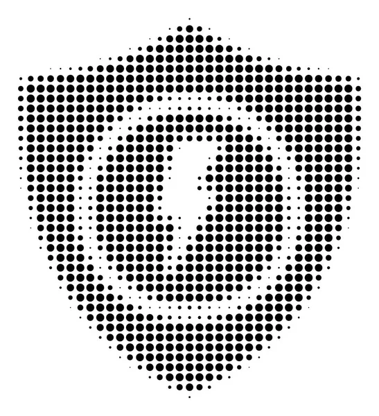 Icono de protector eléctrico punteado negro — Vector de stock