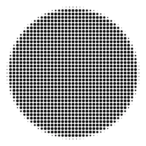 Μαύρος κύκλος με τελείες γεμάτο εικονίδιο — Διανυσματικό Αρχείο