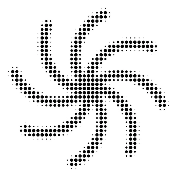 Schwarzes Pixel-Galaxie-Symbol — Stockvektor