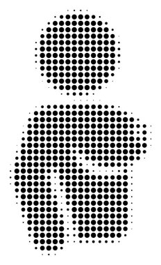 Siyah noktalı çıplak kadın simgesi