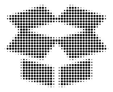 Siyah piksle aç kutusu simgesi