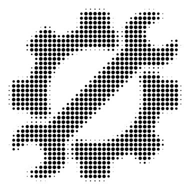 Siyah nokta hizmet araçlar simgesi