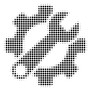 Hizmet araçları simge siyah noktalı