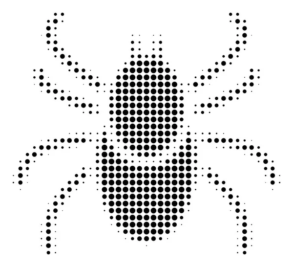 Icône de tique d'acarien de point noir — Image vectorielle