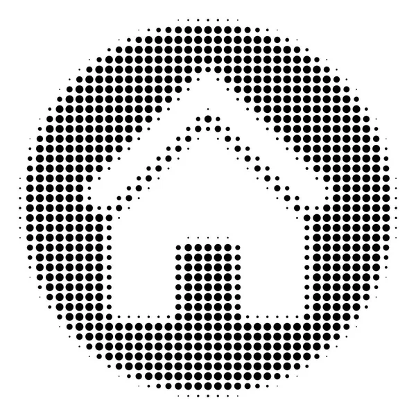 Czarna kropka nieruchomości ikona — Wektor stockowy