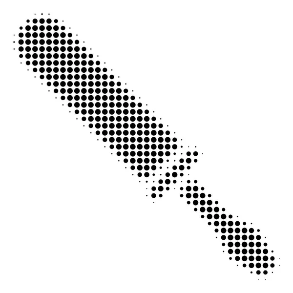 Black Dot Schraubenzieher Symbol — Stockvektor