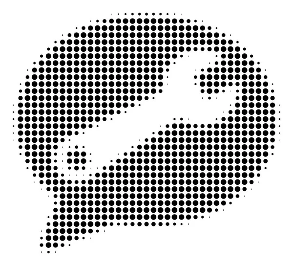 黑色点服务消息图标 — 图库矢量图片