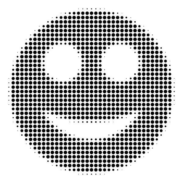 Schwarz gepunktetes Lächeln — Stockvektor