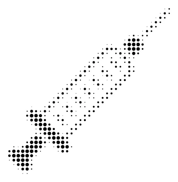 Schwarze Pixelspritze — Stockvektor