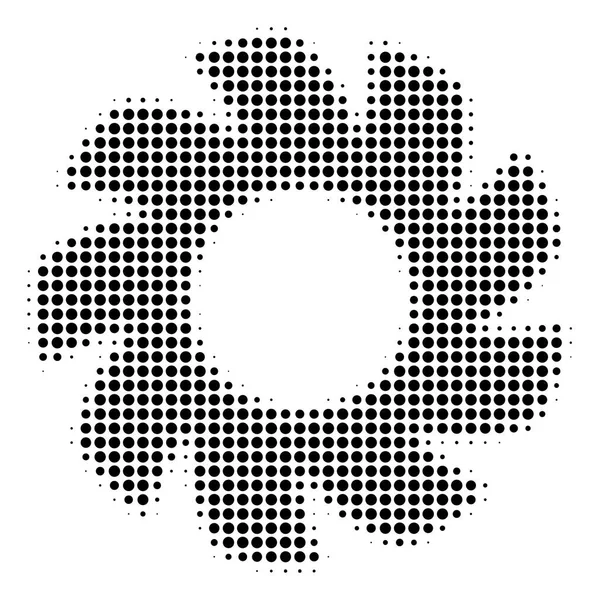 Icono de turbina de píxel negro — Archivo Imágenes Vectoriales