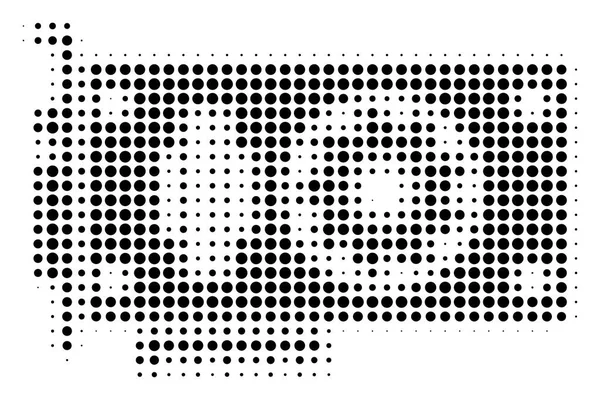 Siyah piksel Video Gpu kartı simgesi — Stok Vektör