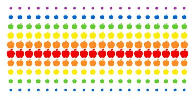 Apple şekli yarı ton spektrum desen