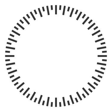 Dairesel cetvel vektör çizim