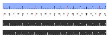 Metre cetvel vektör çizim