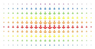 Çapa spektrum yarı ton dizi