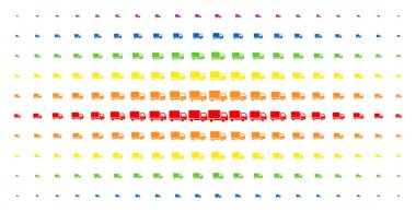 Teslimat kamyon spektrum noktalı resim efekti