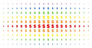 Doları spektral noktalı resim efekti