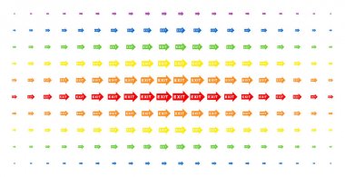 Çıkış oku spektrum yarı ton dizi