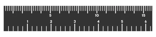 Zoll und Zentimeter Lineal Vektor Illustration — Stockvektor