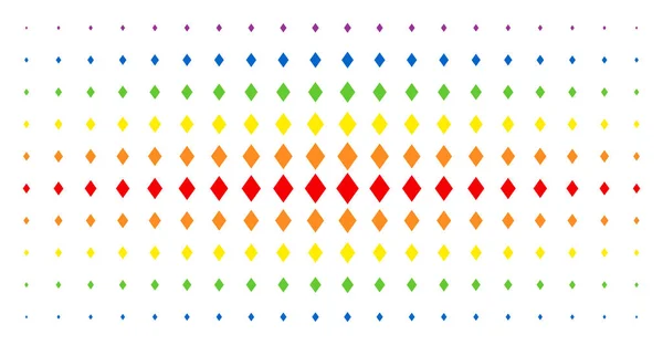 Rhombus Spectral lleno Halftone Array — Archivo Imágenes Vectoriales
