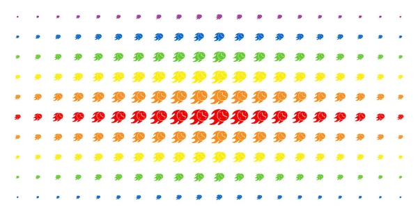Ateş son tarih saat spektral noktalı resim deseni