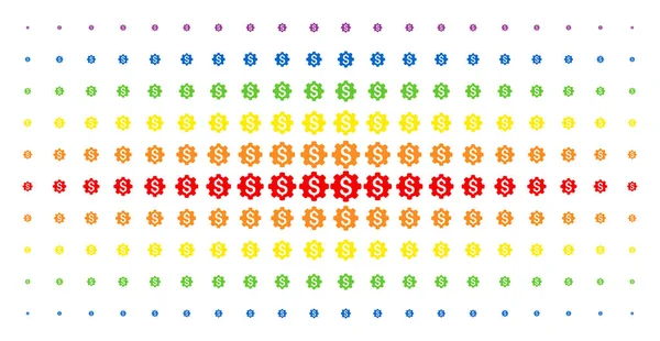 Rejilla de medio tono de espectro de capital industrial — Archivo Imágenes Vectoriales