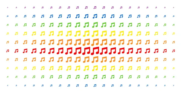 Spectre musical Matrice demi-teinte — Image vectorielle