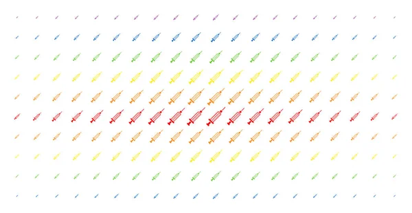 Jeringa Espectral Halftone Grid — Archivo Imágenes Vectoriales