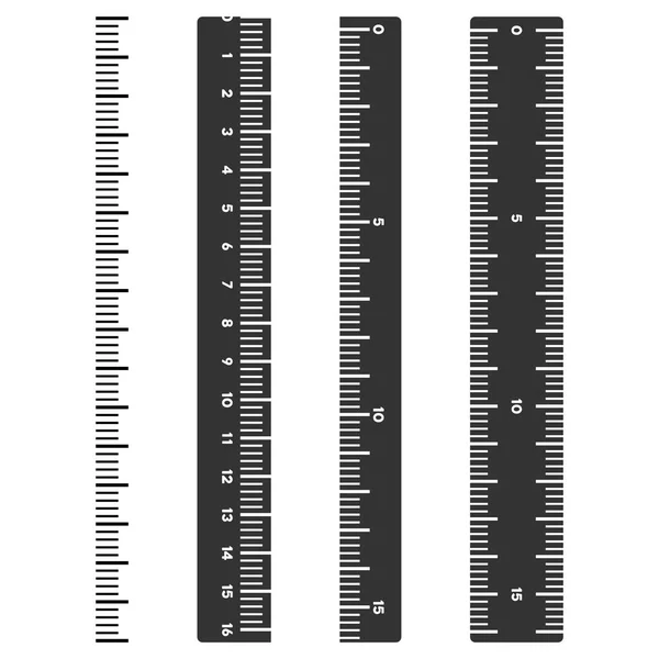 Vertikale Meter Lineal Vektor Illustration — Stockvektor
