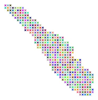 Soyut Sumatra Adası Haritası