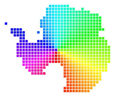 Spektral piksel Antarktika harita