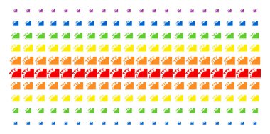 Yazar kasa şekli yarı ton spektral dizi