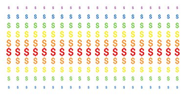 Doları şekli yarı ton spektral dizi