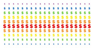 Doları şekli yarı ton spektral desen