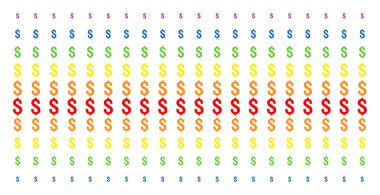 Doları şekli yarı ton spektrum dizi