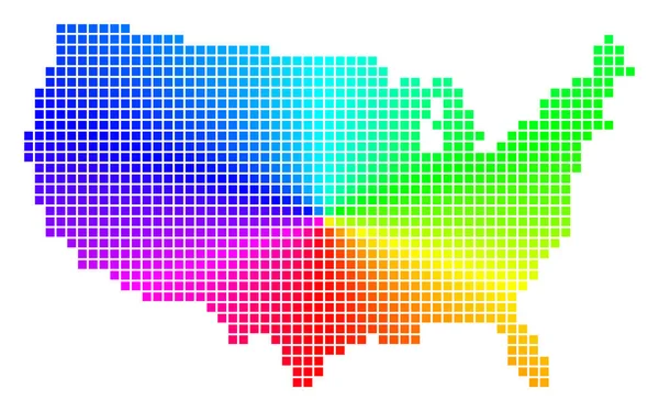 Kaart van de V.s. van de Dot van spectrum — Stockvector