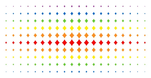 Matriz de semitono de espectro de traje de diamantes — Archivo Imágenes Vectoriales