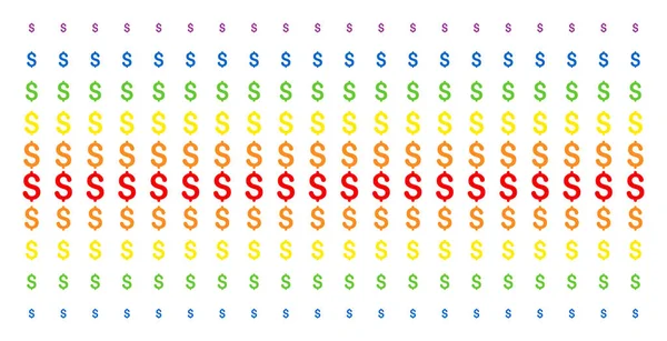 Doları şekli yarı ton spektral dizi