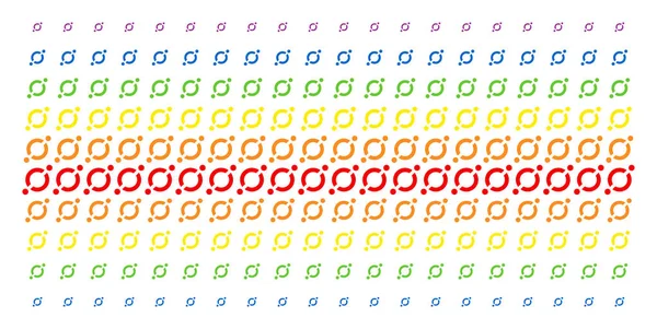 Knotenlinienform Halbton-Spektrum-Muster — Stockvektor