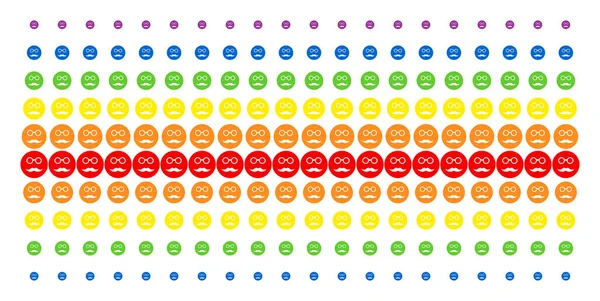 Пенсійний Smiley Shape Halftone Спектральна сітка — стоковий вектор
